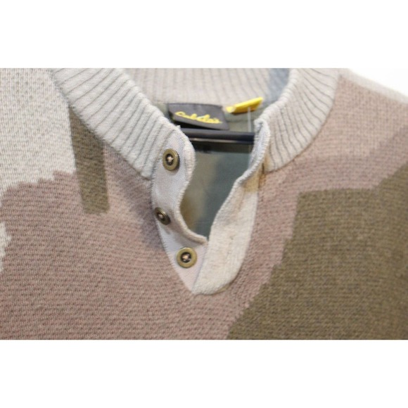 Cabela's Camo Windshear Lined Hunting Sweater Wool Blend Henley Men's 2XL H14293 - Picture 5 of 11